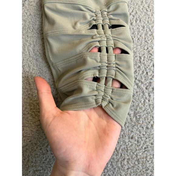 Athleta Leggings Small Salutation Slash Pocket II Cinch 7/8 Cropped Athleisure - Picture 5 of 15